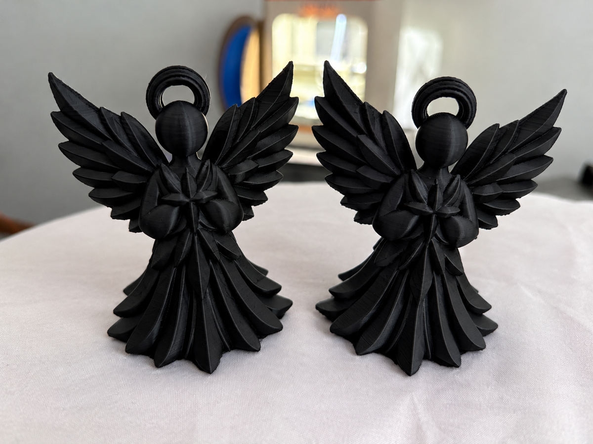 3D PRINTED ANGEL ORANAMENTS