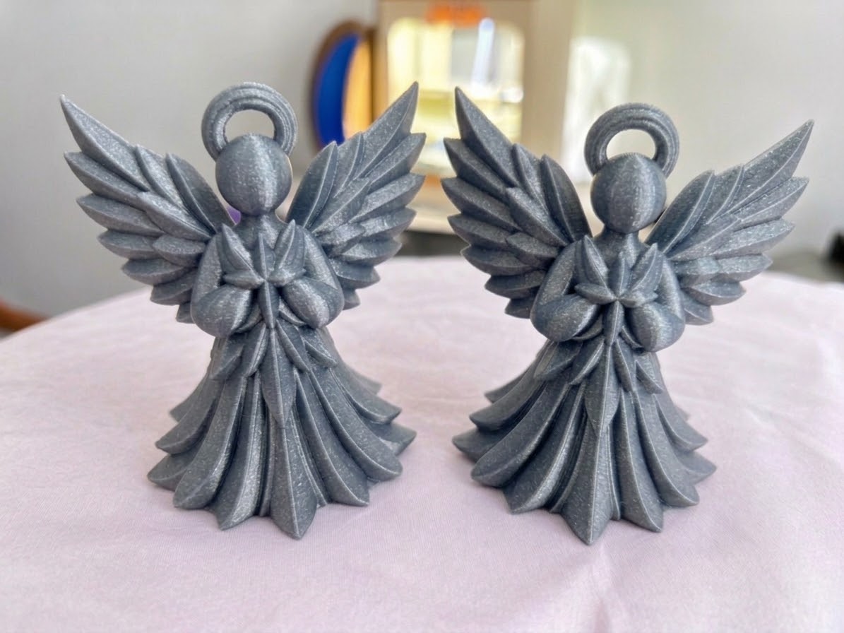 3D PRINTED ANGEL ORANAMENTS